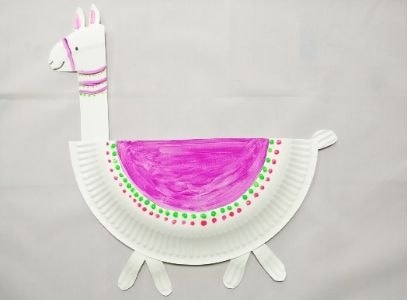 How To Make Cheery Paper Plate Llamas